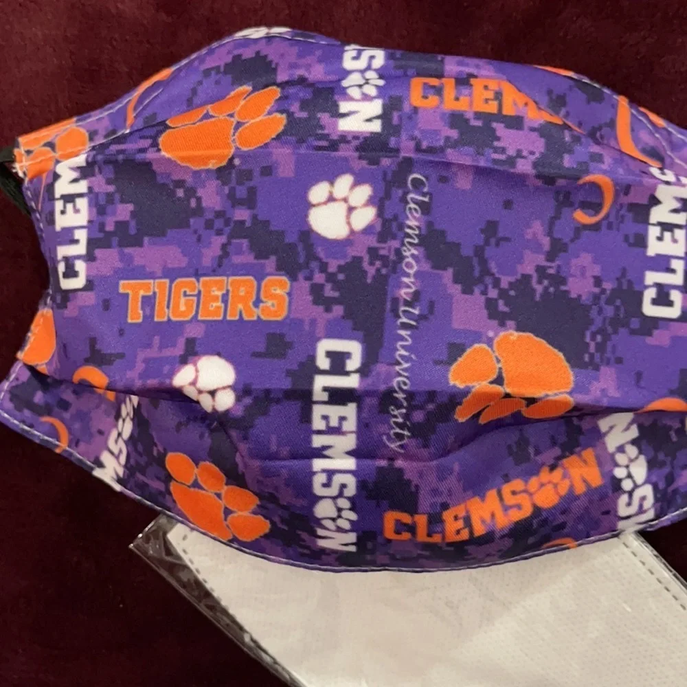 6/$20 New Clemson Tigers face mask